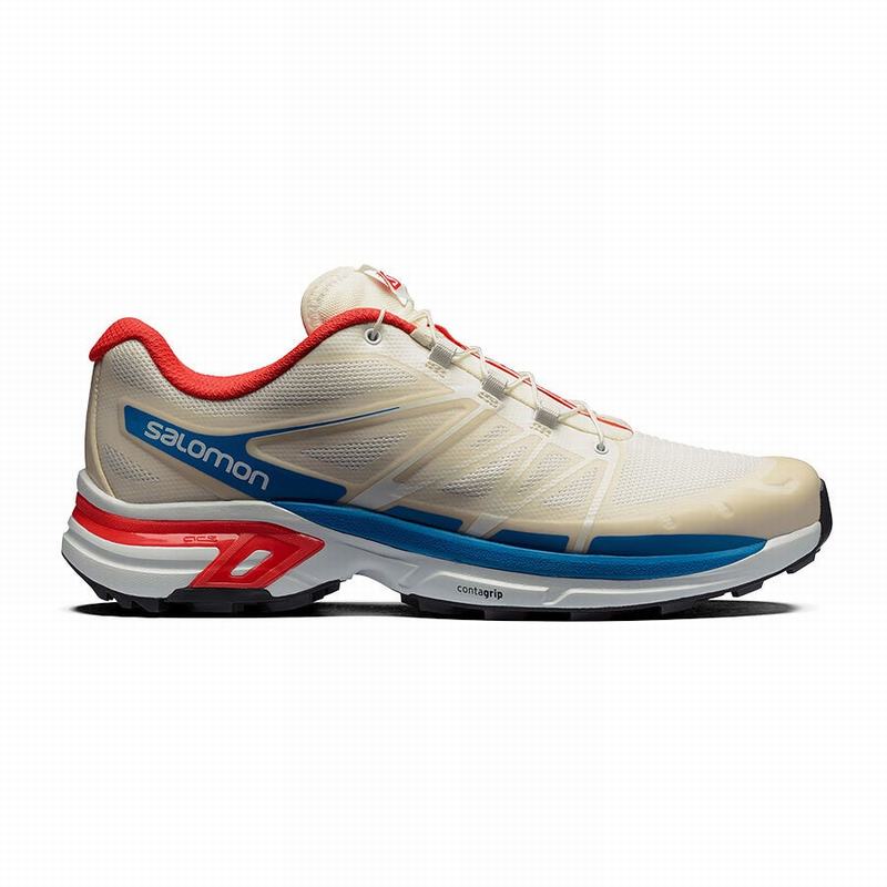 SALOMON XT-WINGS 2 Philippines - Men's Trail Running Shoes - Beige/Red | 751860-ZTG